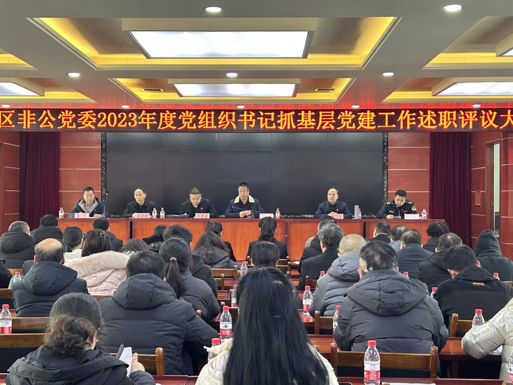 天水锴华电子衡器公司党支部李书记参加区非公党委2023年度党组织书记抓基层党建工作述职会