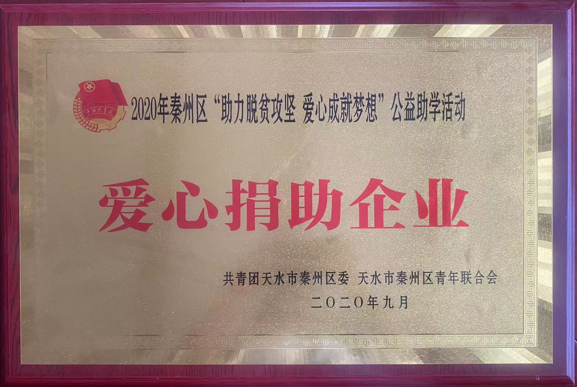 2020年爱心捐助企业(图1)