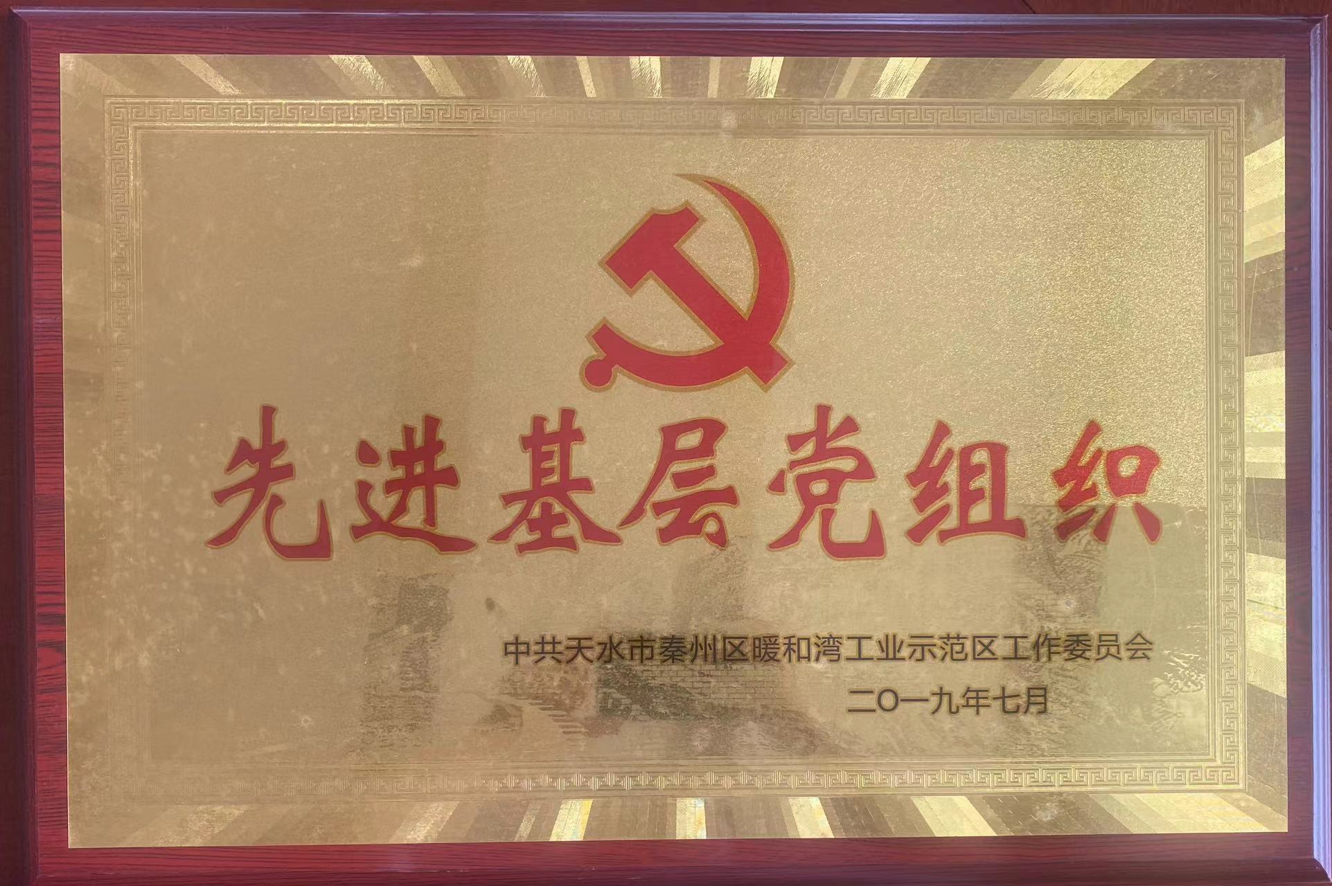2019年秦州区先进基层党组织(图1)